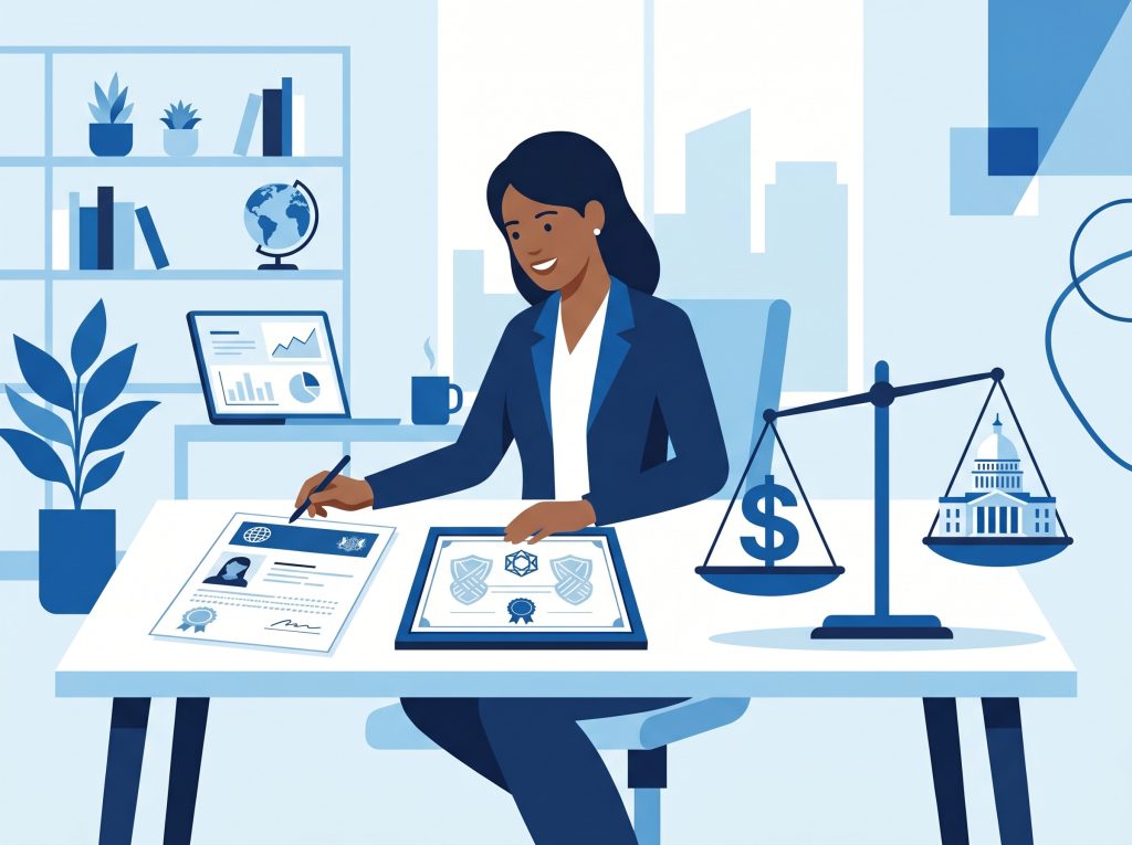 H-1B LLC side hustle compliance guide showing passive vs active ownership rules 2026