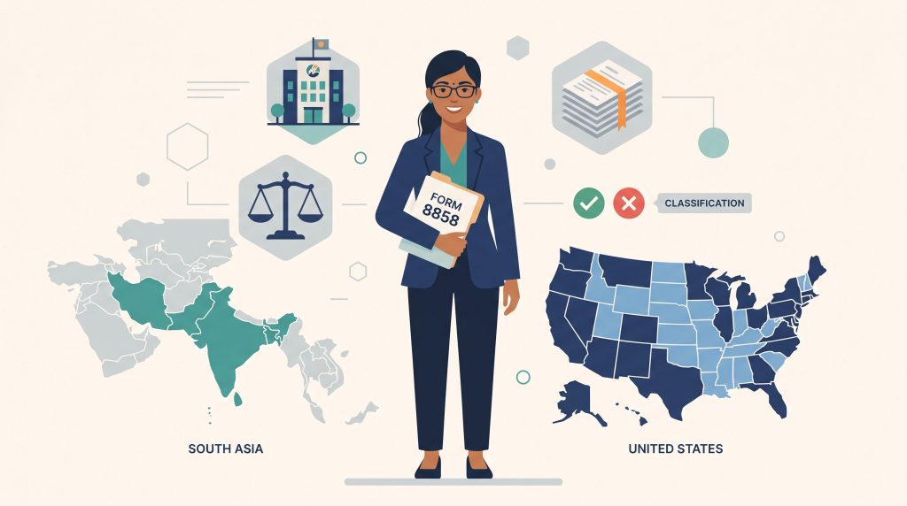 Form 8858 for immigrants